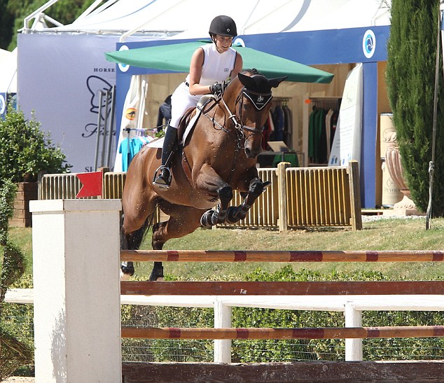 Impressive: Athina has been a keen equestrian since she was a teenager