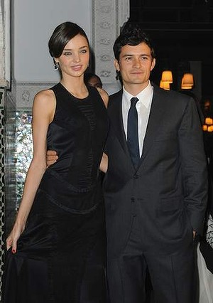 Miranda Kerr and Actor Orlando Bloom.