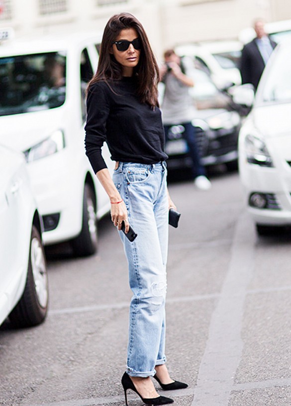 5 heels boyfriend jeans