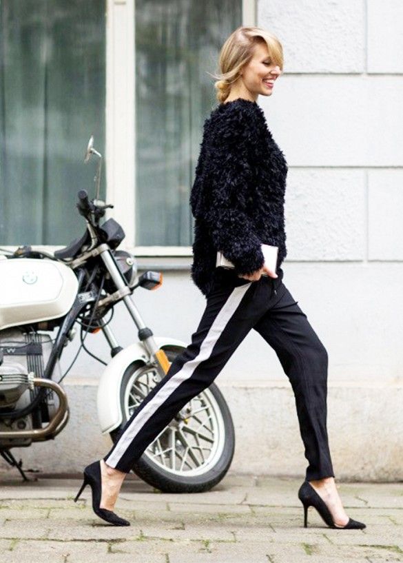 fur-top-and-side-stripe-pants