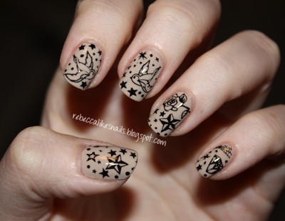 tattoo nails 4