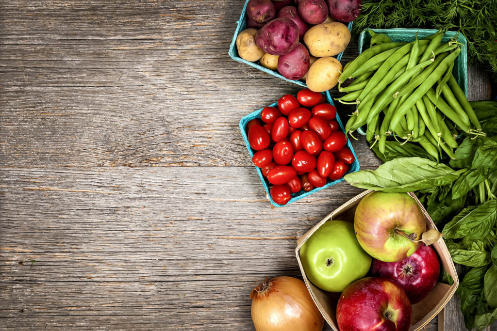 Fresh market fruits and vegetables