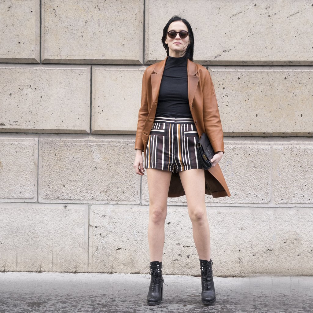 Lightweight-Leather-Trench-Retro-Shorts