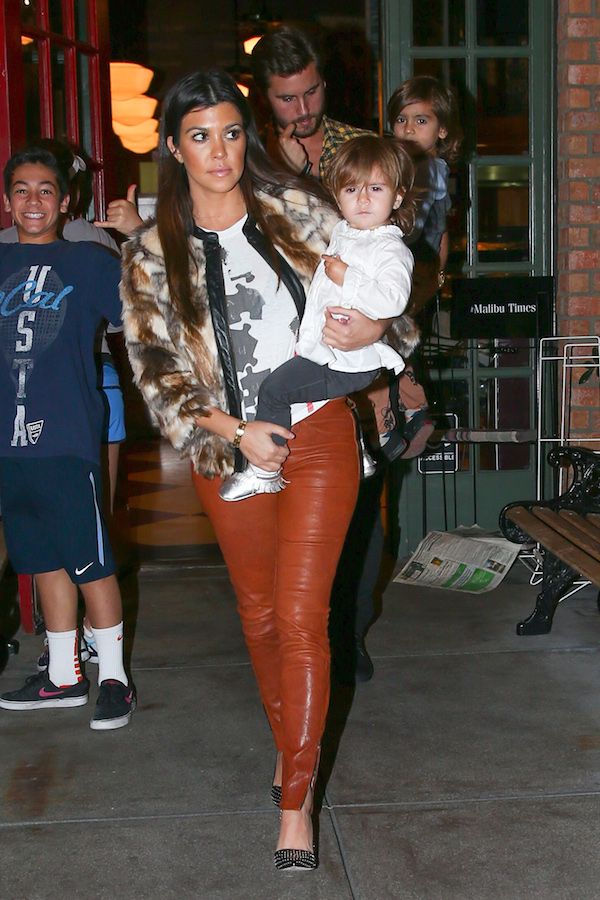 8-Kourtney-Kardashians-Kings-Fish-House-Fur-Jacket-Michael-Jackson-Tank-J-Brand-Super-Skinny-Leather-Pants-in-Cognac-Brown-and-Alice-+-Olivia-Dina-Studded-Pumps