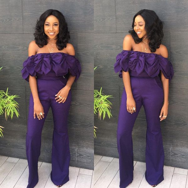 Ini-dima-Okojie-Purple-Jumpsuit-Nigerian-Wedding-Guest-Inspiration-LoveWeddingsNG-From-The-Gram-with-Style