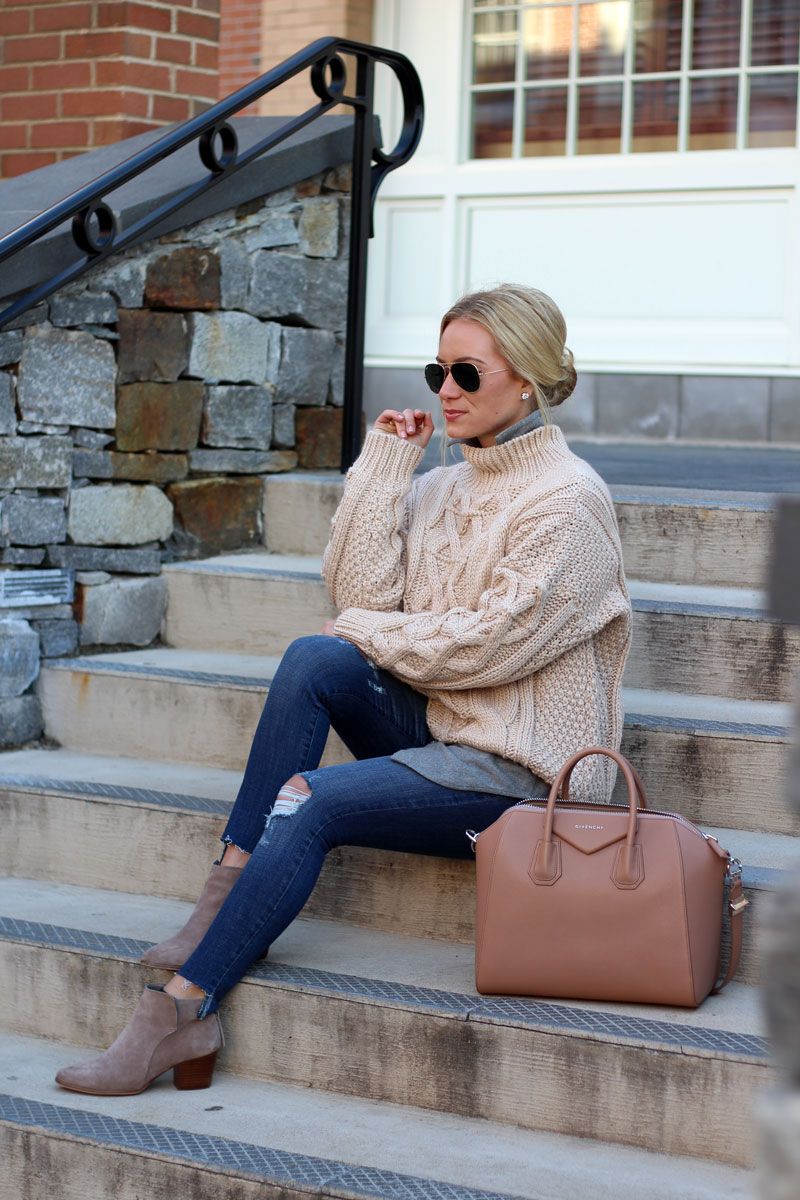 Chicwish-Cableknit-Sweater-Abercrombie-Jeans-Winter-Style-Winter-Layers-Blogger-Style-Cusp-Givenchy-Antigona-Satchel