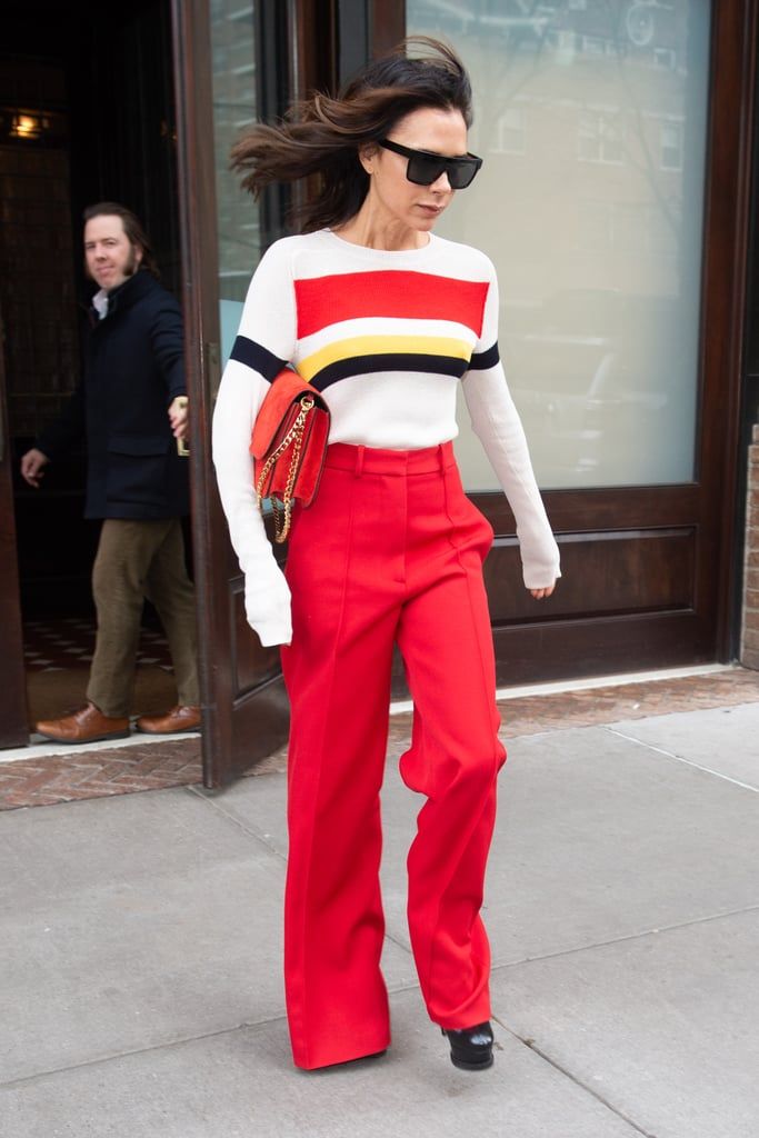 Victoria-Beckham-Red-Pants-November-2018