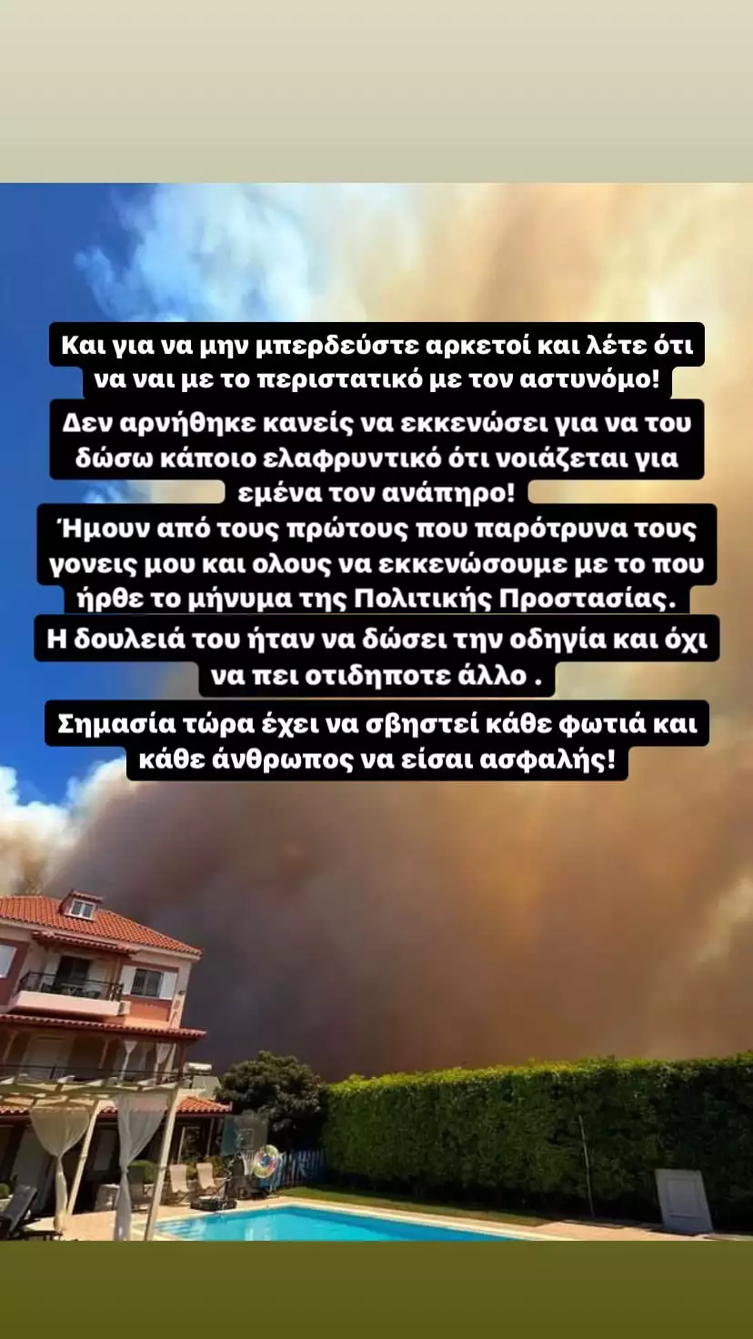 Νίκος Παπαγγελής ανάρτηση