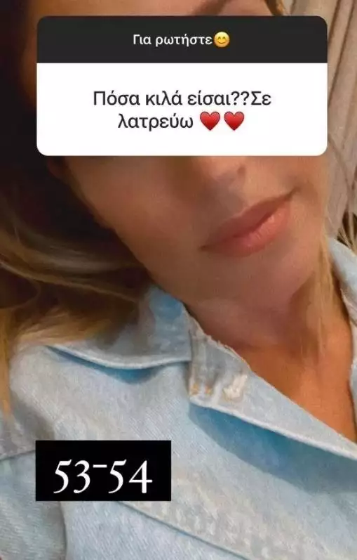 Αθηνά Οικονομάκου κιλά